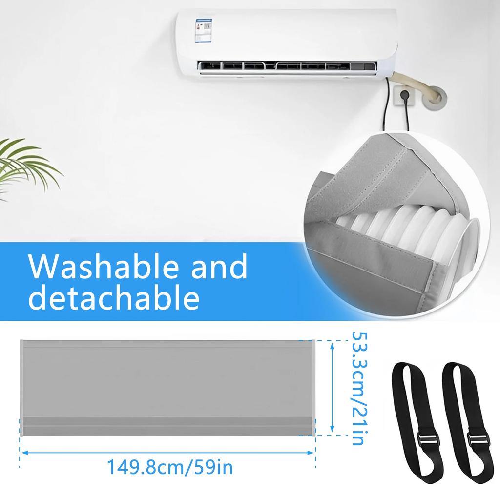 Universal Air Conditioner Hose Cover Exhaust Pipe Protection Cover Waterproof Dustproof Heat Insulation Wrap Portable