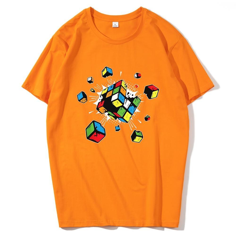 Exploding Rubix Rubiks Rubics Cube Present Pure Cotton EU size tshirts Japanese comic Unisex t shirt anime unisex clothes