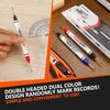 1/4Pcs Long Head Deep Hole Marker Pen Woodworking Decoration Permanent Marker Pen Waterproof Metal Perforating Pen