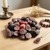 Natural Red Corundum Stone for Jewelry Making UV Fluorescence Reaction Real Ruby Precious Stone Specimen Mineral Healing Stones Decoration Stone