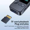 2 v 1 Bluetooth 5.4 Audio Přijímač Vysílač 3,5MM AUX TF Karta Stereo Hudba Mikrofon Bezdrátový Adaptér S LED Displejem Pro Auto TV