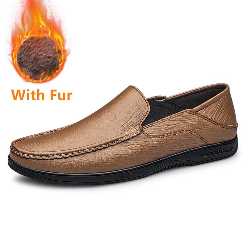 

Повседневная обувь из натуральной кожи для мужчин, осенне-зимние мужские мокасины на плоской подошве, черные, коричневые, мужские роскошные туфли-лодочки, деловая обувь 48