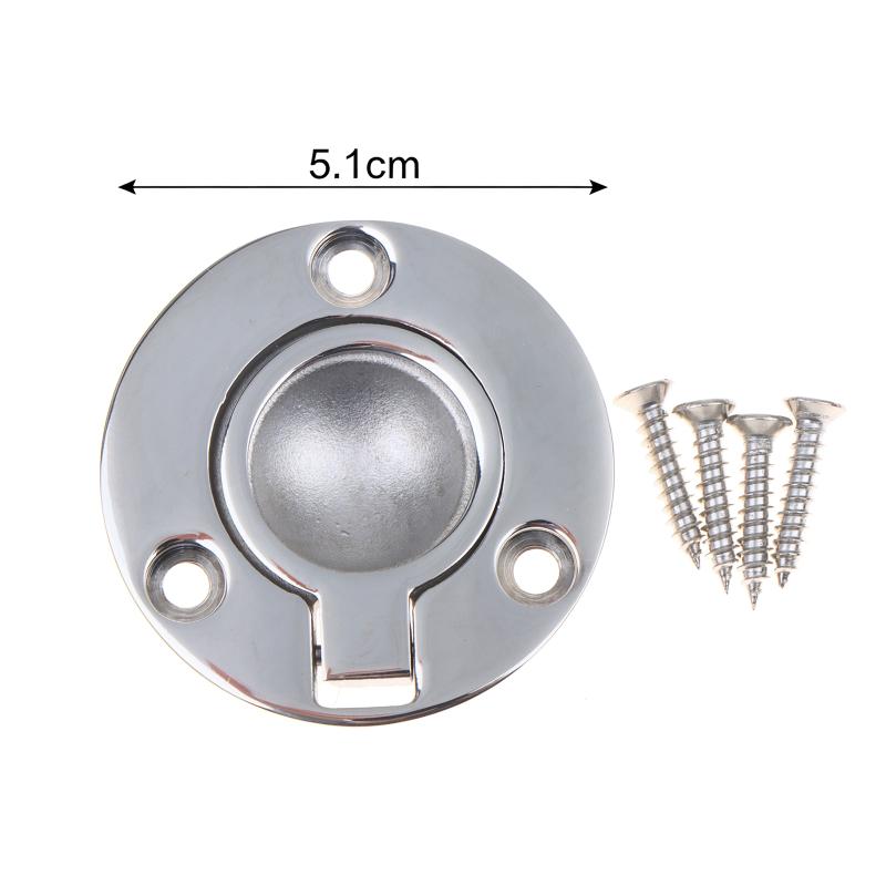 Durable 316 Stainless Steel Marine Boat Deck Hatch Flush Pull Lift Handle Ring Door Knobs Handles Pull Ring