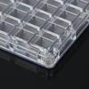 Acrylic Magnetic Seashell Display Box 36 Grids Transparent Compartment Organizer for Collectible Seashell Pin Badge Home Display