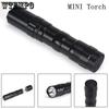 Strong Flashlight Portable Bicycle Lamp Short Mini Q5 LED Flashlight Torch Adjustable Focus Zoom Light Lamp