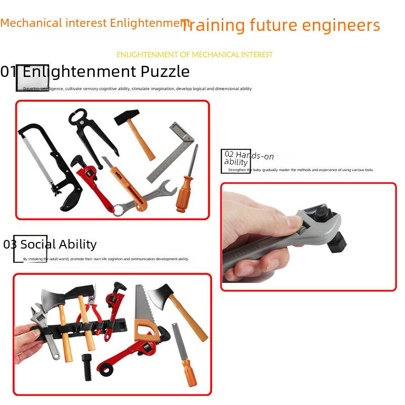 Kids' Pretend Play Tool Set - DIY Toy Screwdriver & Hammer