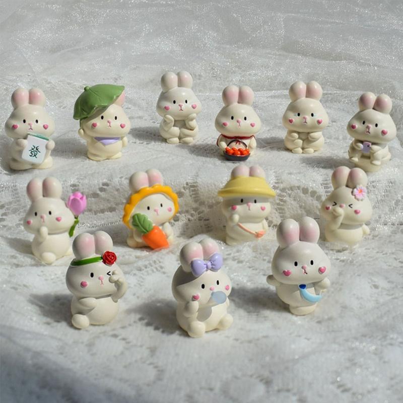 Cartoon Rabbit Chocolate Silicones Molds Cute Rabbit Fondant Decors Molds for DIY Decoration Making Soap Candle