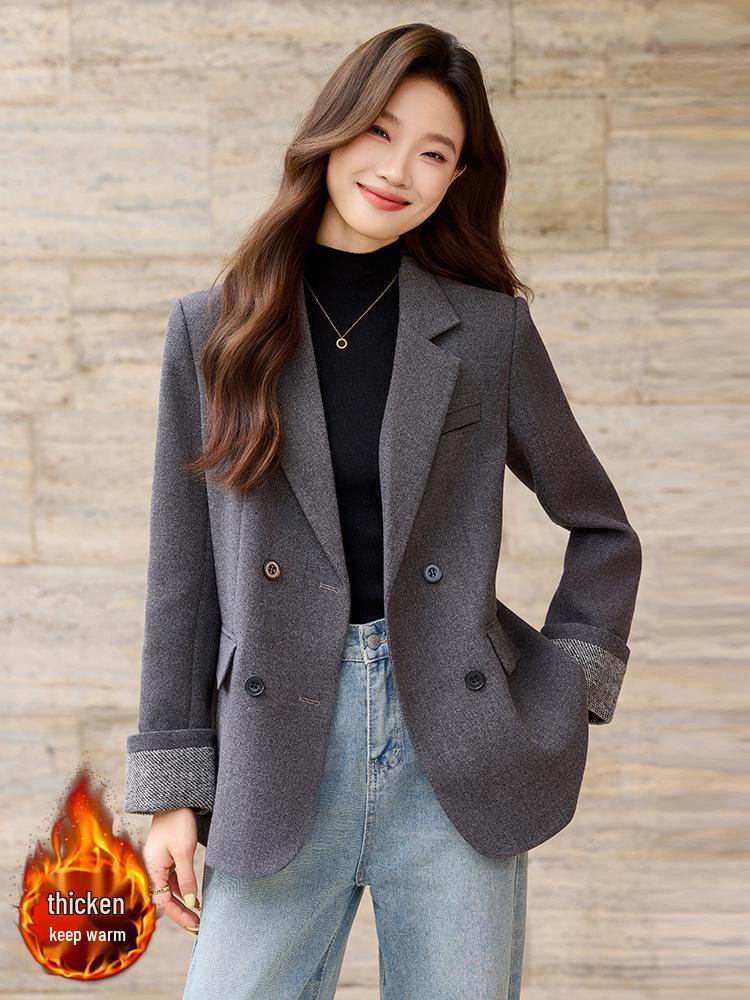 Women's High-End Loose Woolen Winter Suit Jacket 2025