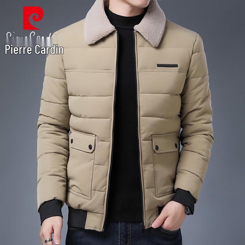 

Pierre Cardin Men s Lapel Collar Fleece Lined Winter Jacket L
