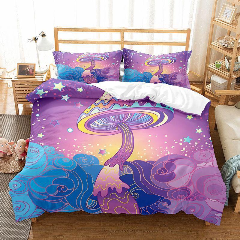 Fashion Technology Printing, 3D Digital Printing, Bedding, Duvet Covers, Pillowcases, Three-piece Sets