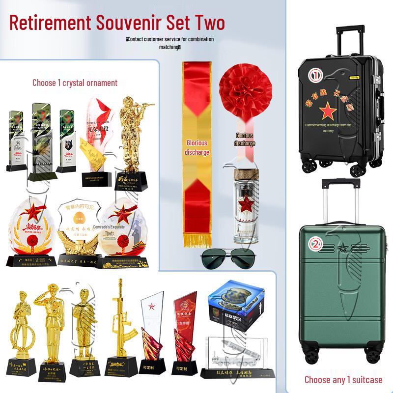 Veteran Retirement Commemorative Travel Gift Set Default