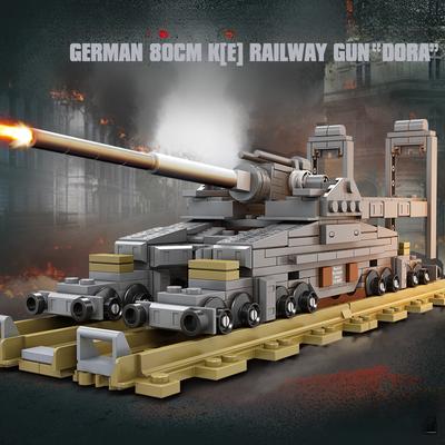 360 pezzi Serie militare DORA Treno Cannone Carro Armato Carro Armato Ragazzo Blocco da costruzione Giocattolo Regalo Nessuna scatola