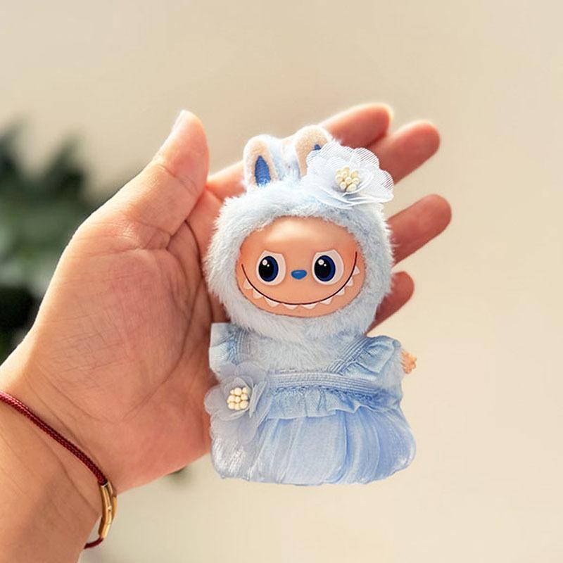 Mini Version 4.0 Vinyl Face Plush Blind Box Doll Clothes Christmas Set Small Nose Gaga Heart Bottom Password