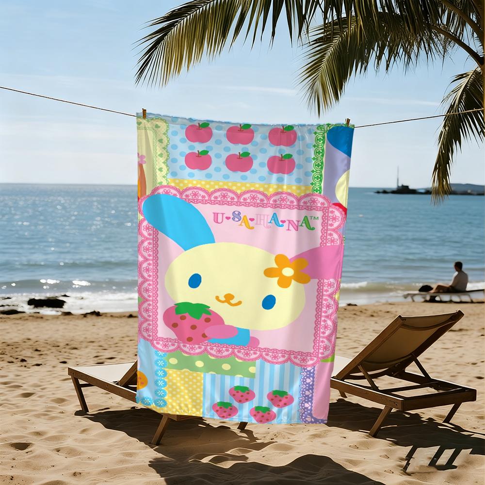 cartoon U-uSAHANA-a cute Towel Beach Quick Dry Soft Pool Towels Gift for Travel Gym Shower Camping sports