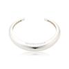 Slim Dome Cuff Bracelet Silver