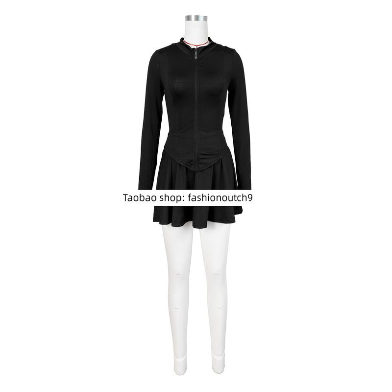 

Юбка-труба с завышенной талией для спорта и отдыха 2025 Black L