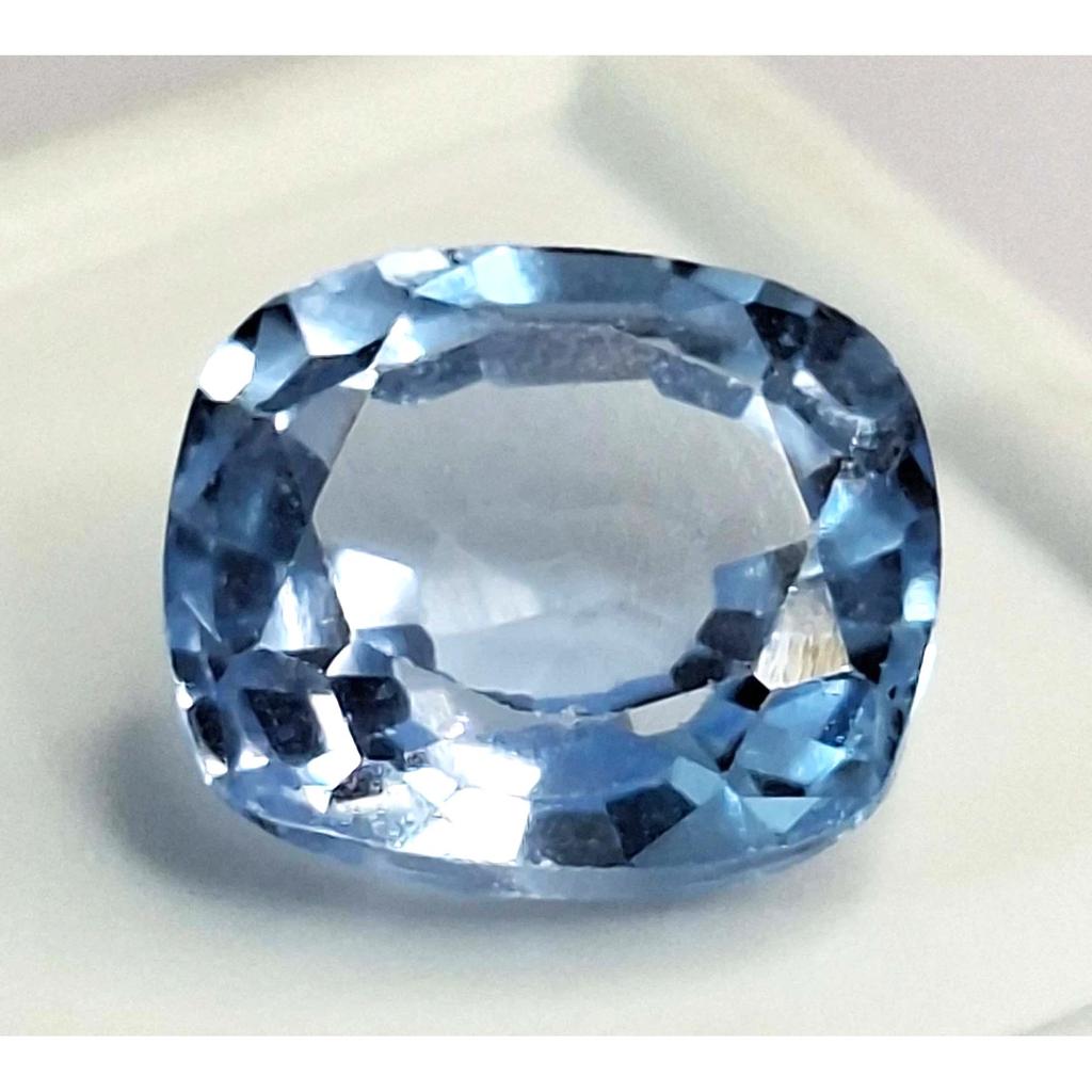 Fabulous Natural Sky Blue Aquamarine 5-7 Ct Cushion Cut Certified Gemstone