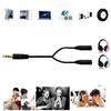 Dual Female Audio Cable Y Splitter Cable 3.5 Mm 1 Male To 2 For Earphone Headset Headphone Mp3 Mp4 Stereo Plug Adapter Jack