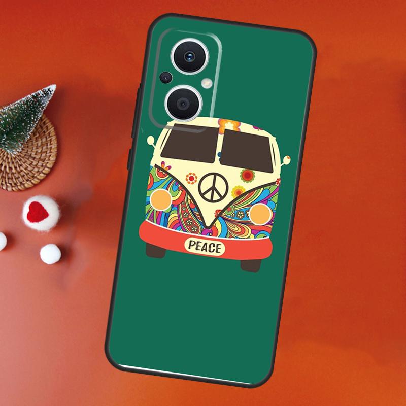 

Hippy Peace Bus Cat Case For OPPO Find X8 X6 X9 Pro OPPO Reno 7 8 Lite 10 11 12 13 14 Pro 11F 12F 13F 14F Cover OPPO Find X8 Pro