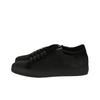 Off-White Calfskin Round Toe Flat Low-Top Sneakers Men sneakers Black OMIA009F161760191000
