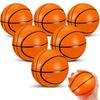 Huang Yem Set of 6 Mini Basketballs, 10cm, for Kids, Safe Design | Indoor/Outdoor Use, Rubber Ball, Birthday Gift, Basketball Toy