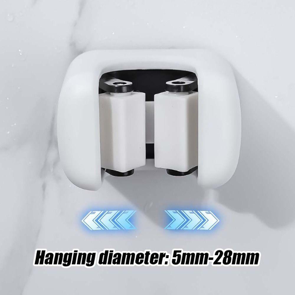 1Pcs Wall Mounted Mop Holders Non Punching Self-adhesive Hooks New Mop Clip