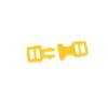 10Pcs 6Mm Mini Doll Clothes Belt Buckles Diy Doll Backpack Button Bracelet Strap