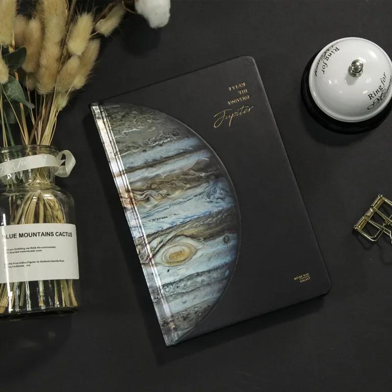Creative Universe Starry Sky A5 Notebook Jupiter Diary Page Illustration Handbook Notebook Learn Supplies Study Notebook