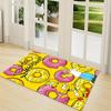 Simpsons Doughnut Adventure Carpet Rug Soft Washable Antislip Home Living Room Sofa Mats Personalized Christmas Rug