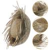 Sombrero de Paja Tejido Hecho a Mano Gorra de Sol para Playa Ligero Transpirable Accesorio de Fiesta de Verano para Hombres Sombrero Tropical Hawaiano