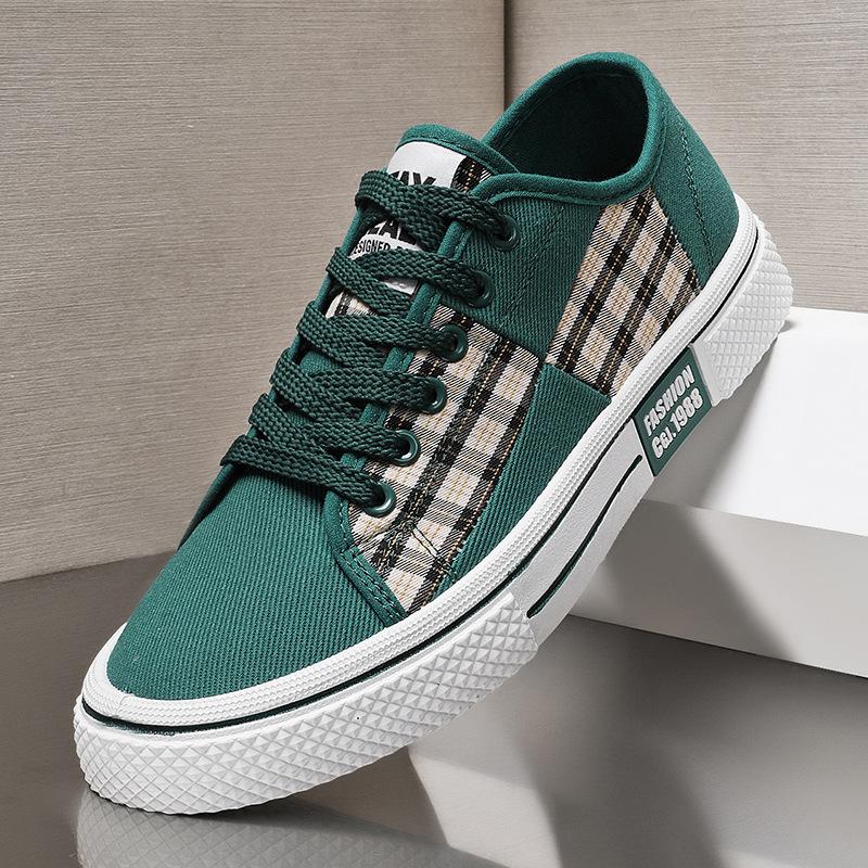 Men's Shoes Four Seasons New Casual Shoes Fashion Low-top Board Shoes Youth Trend Canvas Shoes Korean Version of Student Sports Shoes