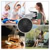 uxcell Steel Tongue Drum, 3" 6-Note Mini Steel Hand Drum with Mallets and Sheet Music, Worry-Free for Yoga, Meditation, and Camping (Black)
