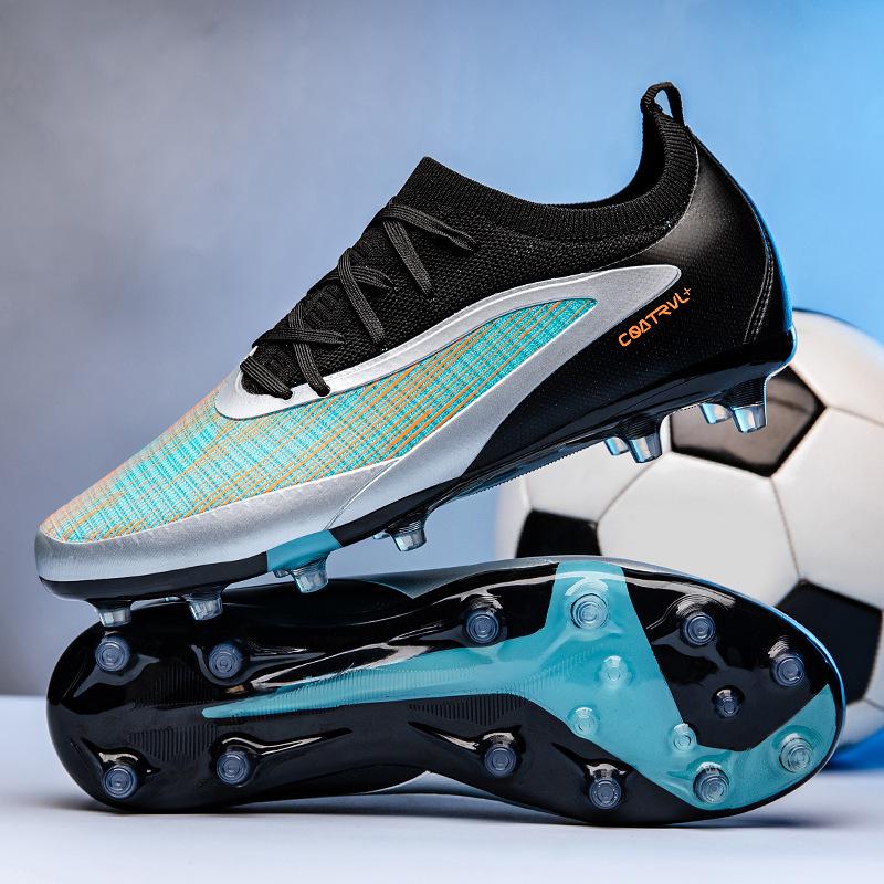 Youth Low-Top Seamless Fly-Woven Football Shoes Student Ag Spikes Men'S And Women'S Training Sports Shoes