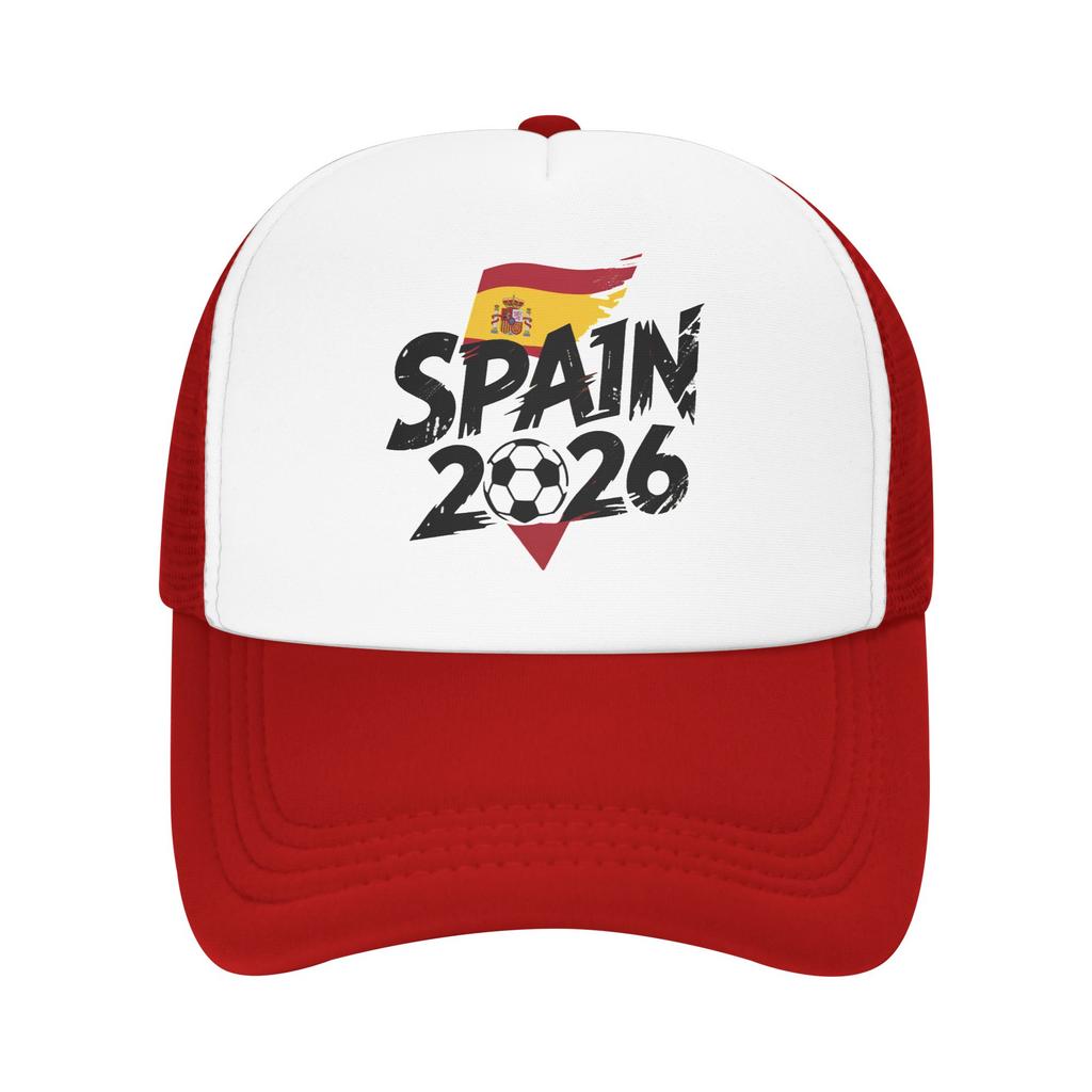 Spain Football Match Mesh Baseball Caps Unisex Women Trucker Worker Cap Usa Canada Mexico Soccer Dad Hat Summer Trucker Hats
