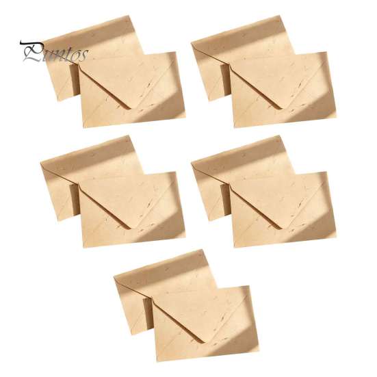 Premium Stationery for Literary Letters 10PCS Petal Art Envelopes, Real Floral Texture Design, Thick Paper Western Style Fresh Envelopes Thank