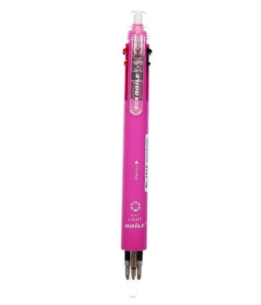 

6 in 1 Colored Ballpoint Pen 5 Colors and 1 Mechanical Pencil Multifunctional