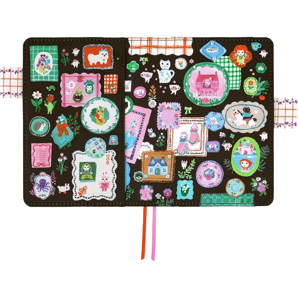 Hobonichi Notebook Original (A6) Notebook Cover Kitagishi Yumi/White Cat Table Decoration
