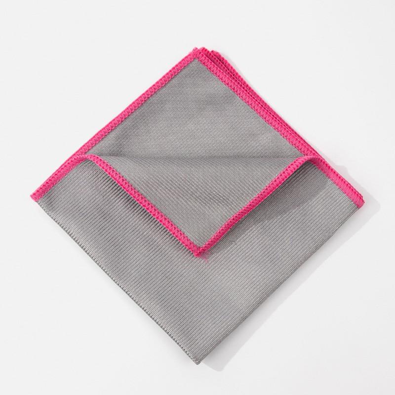 1 Stück 30x30cm Mikrofaser Glaswischtuch Haushalts-Saugfähiges Spiegel- Weinglas-Reinigungstuch