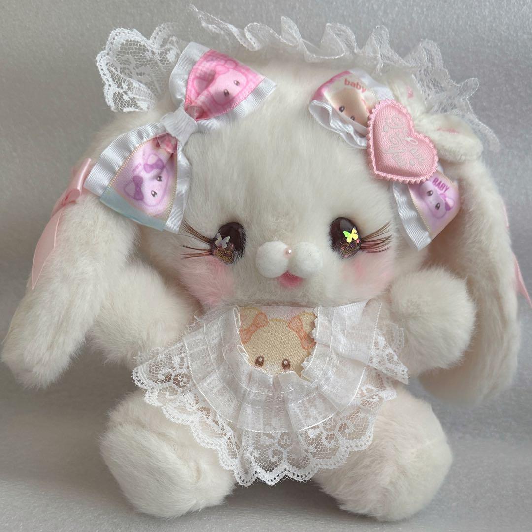 

[USED] pream Sanrio Artist Teddy Bear Handmade Plush Rabbit Wool