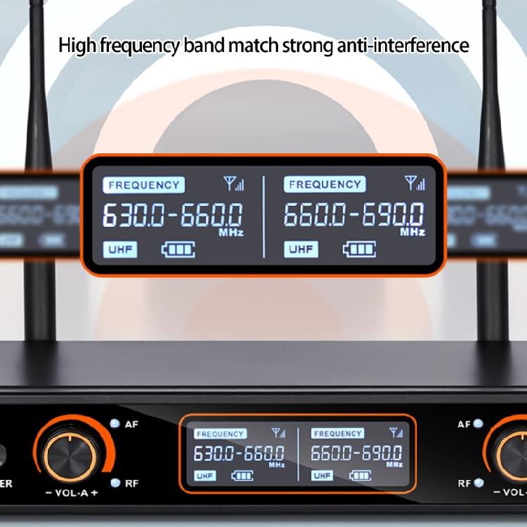 Wireless Microphone Two User Simultaneous Use For Family Gatherings Clear Sound ABS Plastic Construction
