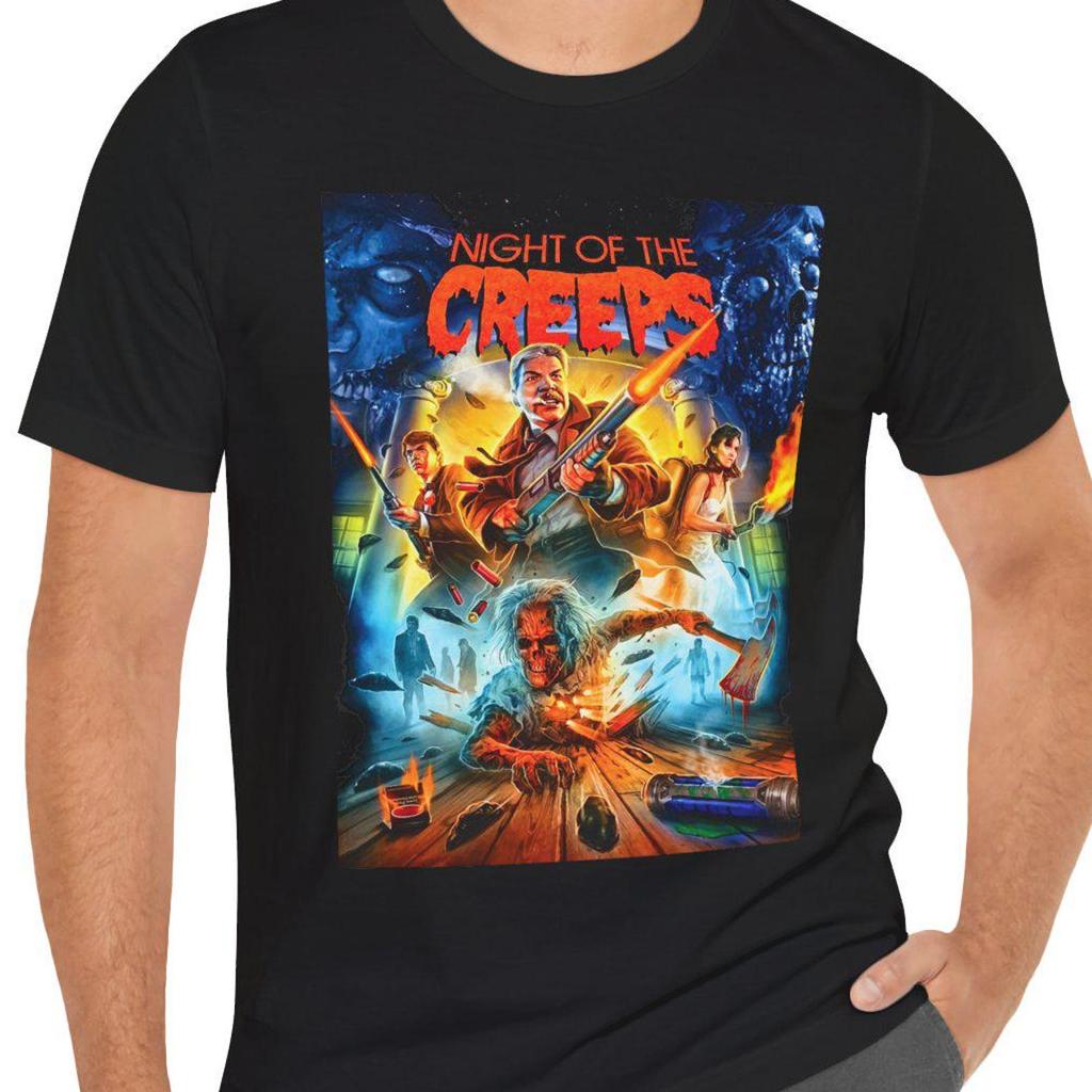 Night of the Creeps T-Shirt Movie Poster Tee Retro Horror Graphic