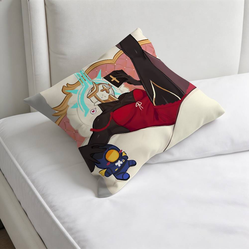 UULTRAKILL Gabriel Decorative Square Pillow Cover Modern Cushion Case for Living Room Bedroom
