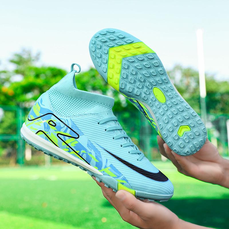 Unisex Football Boots with Long Spikes & Small Studs for Youth & Students, Ideal for Competitions & Training
