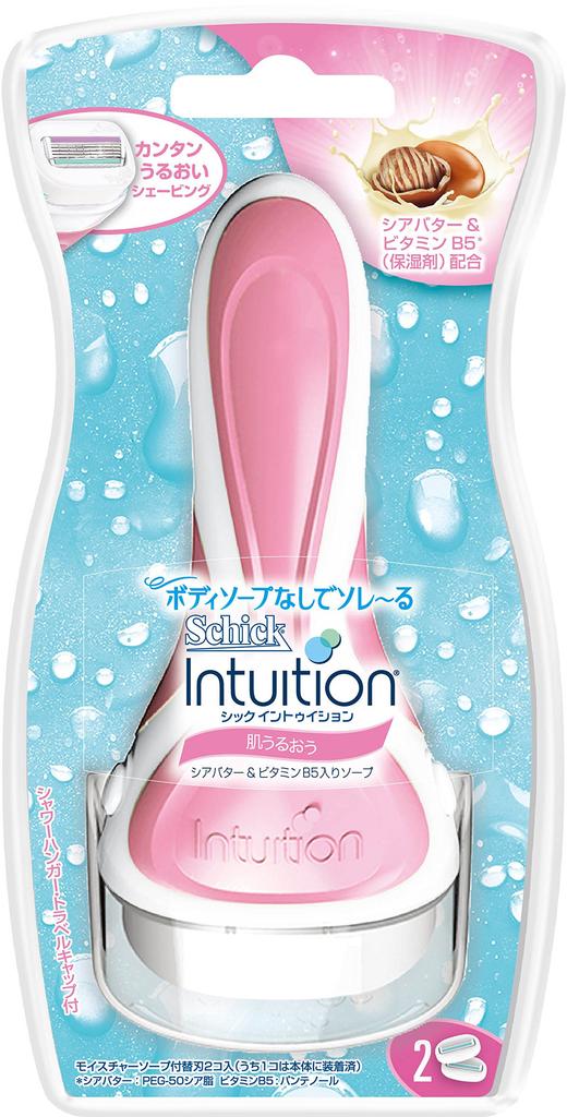 Schick Intuition Razor Holder for Moisturizing 2 Replacement blade already installed in the 1 unit Women, (Includes Blades) (1 razor) (x 1)