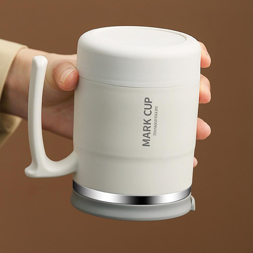 Thermal Cup 304 Stainless Steel Double-layer Insulated Coffee Mug With Spoon Portable Leak Proof Wter Cup For Student Adult