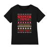 STRANGER THINGS DEMOGORGON UGLY CHRISTMAS JUMPER - Kids T-shirt - BLACK