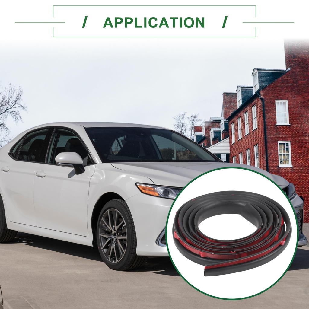 Motoforti Universal Car Weather Strip, Door Weather Strip, Edge Trim Seal Strip, Self Adhersive