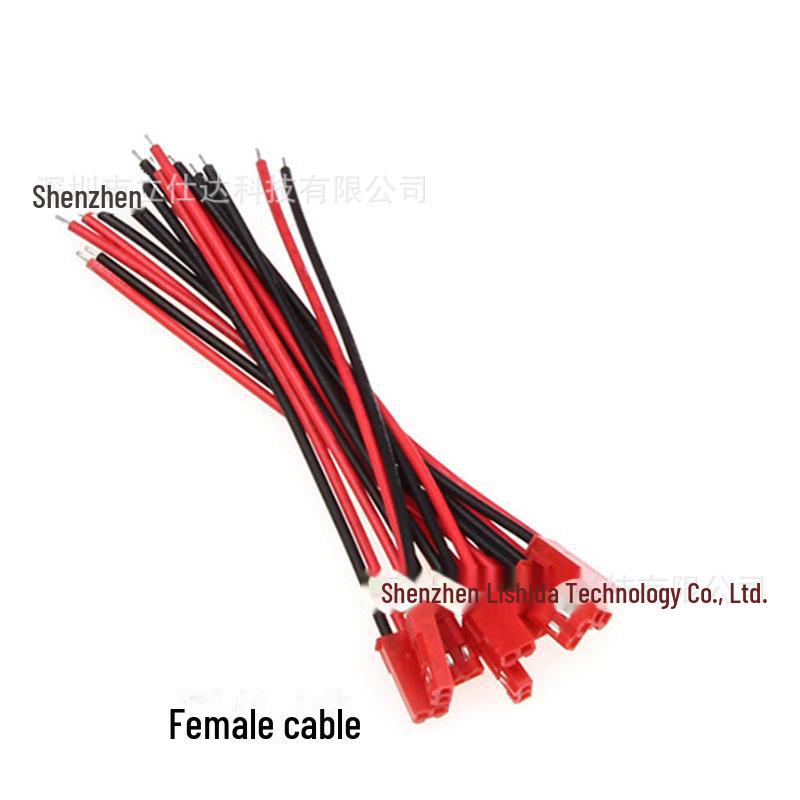 SYP Male and Female Automotive Connector LED Cable with Flame Retardant Terminal JST-2pin