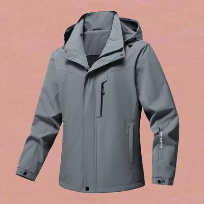 Jacket Men's Outdoor Functional Mountain Windproof Waterproof Multi-Pocket Casual Loose Hoodie