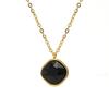 Minimalist Square Zircon Necklace - 18K Stainless Steel Rhombus Pendant Clavicle Chain for Women